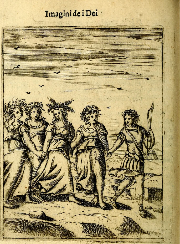 An illustration from Le imagini de gli dei de gli antichi, 1609, leaf 445