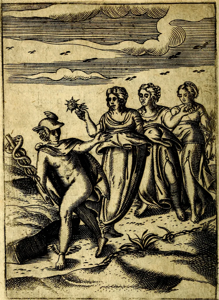 An illustration from Le imagini de gli dei de gli antichi, 1609, leaf 447