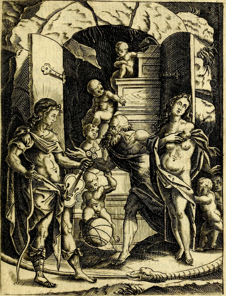 An illustration from Le imagini de gli dei de gli antichi, 1609, leaf 56