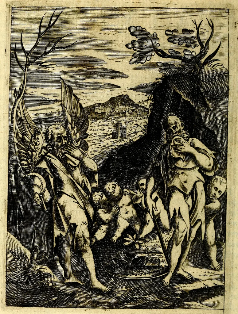 An illustration from Le imagini de gli dei de gli antichi, 1609, leaf 59