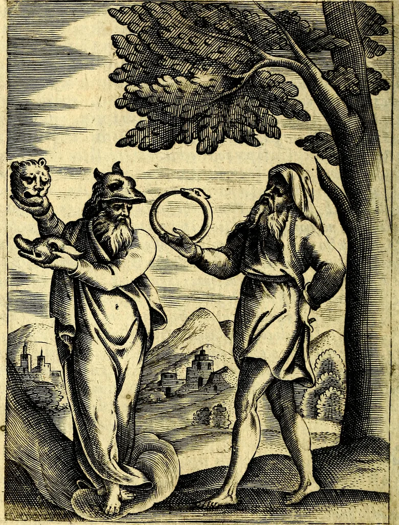 An illustration from Le imagini de gli dei de gli antichi, 1609, leaf 63