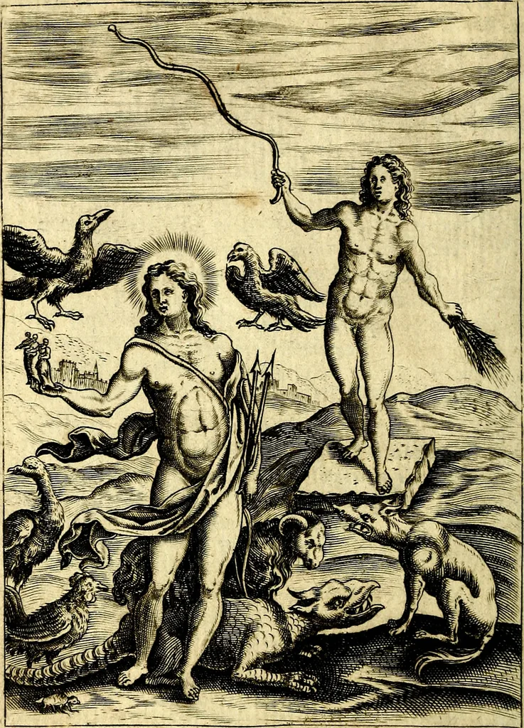An illustration from Le imagini de gli dei de gli antichi, 1609, leaf 73