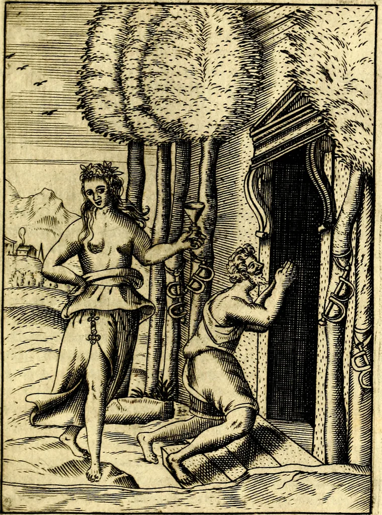 An illustration from Le imagini de gli dei de gli antichi, 1609, leaf 76