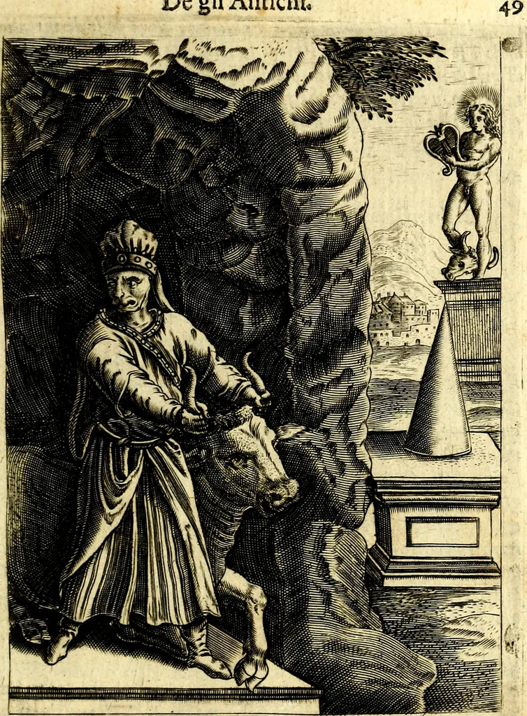 An illustration from Le imagini de gli dei de gli antichi, 1609, leaf 86
