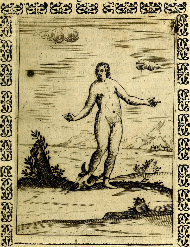 An illustration from Le imagini dei degli antichi, 1608, leaf 110