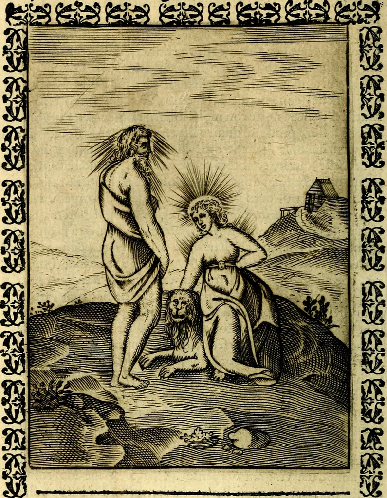 An illustration from Le imagini dei degli antichi, 1608, leaf 115