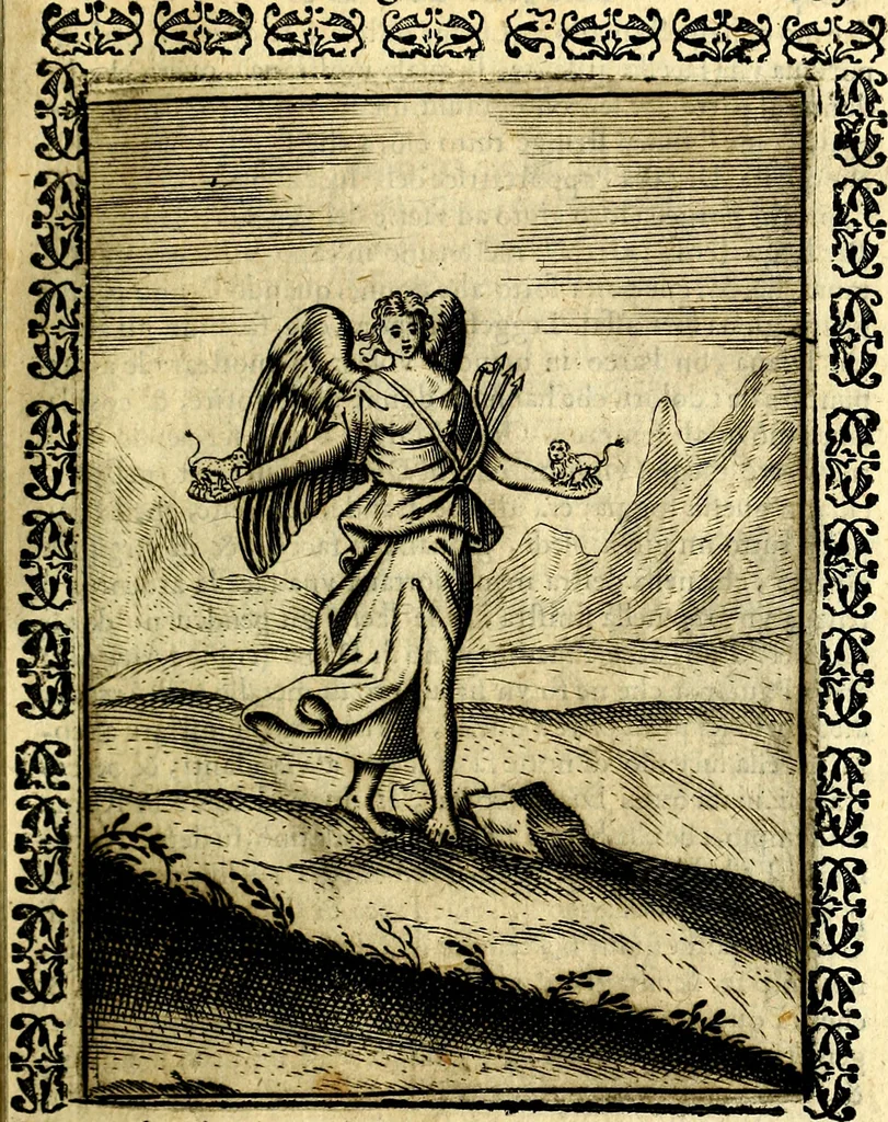 An illustration from Le imagini dei degli antichi, 1608, leaf 148