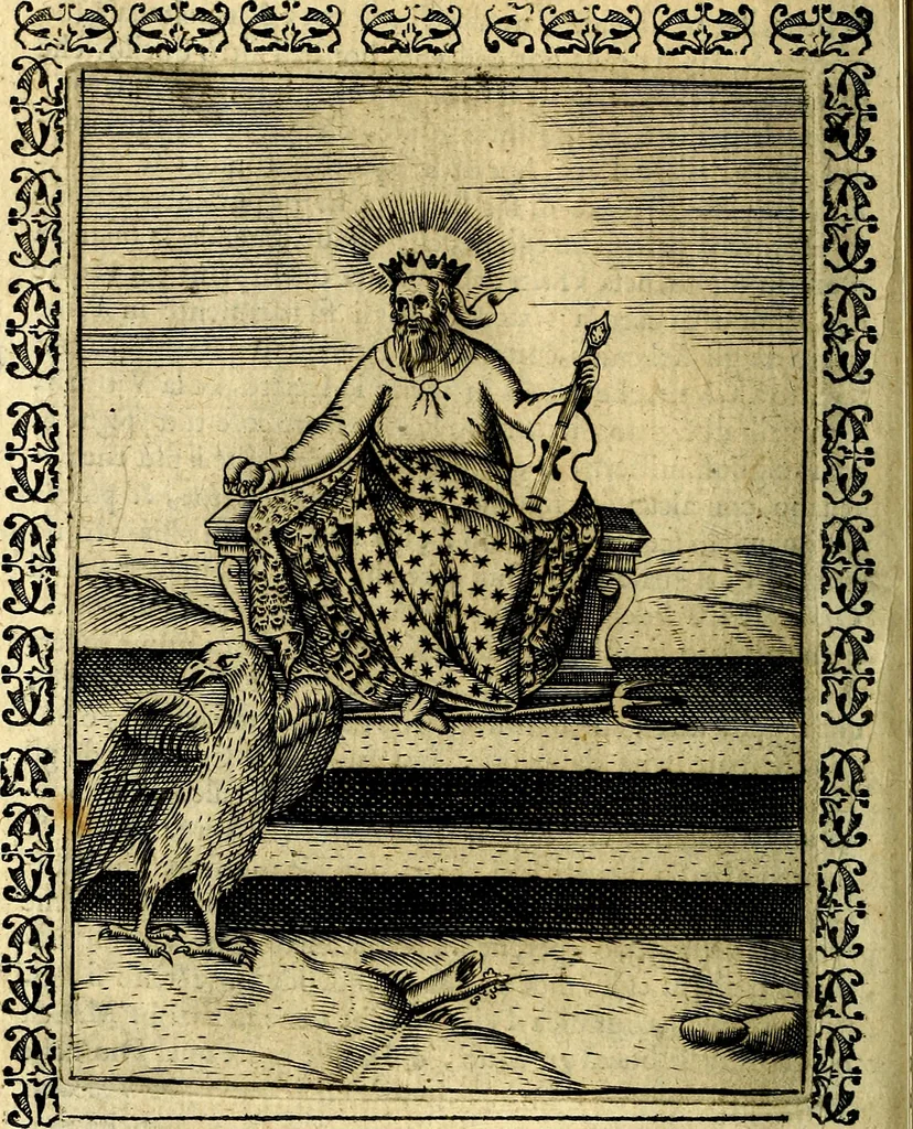 An illustration from Le imagini dei degli antichi, 1608, leaf 185