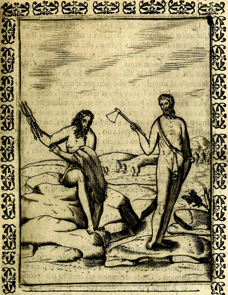 An illustration from Le imagini dei degli antichi, 1608, leaf 198