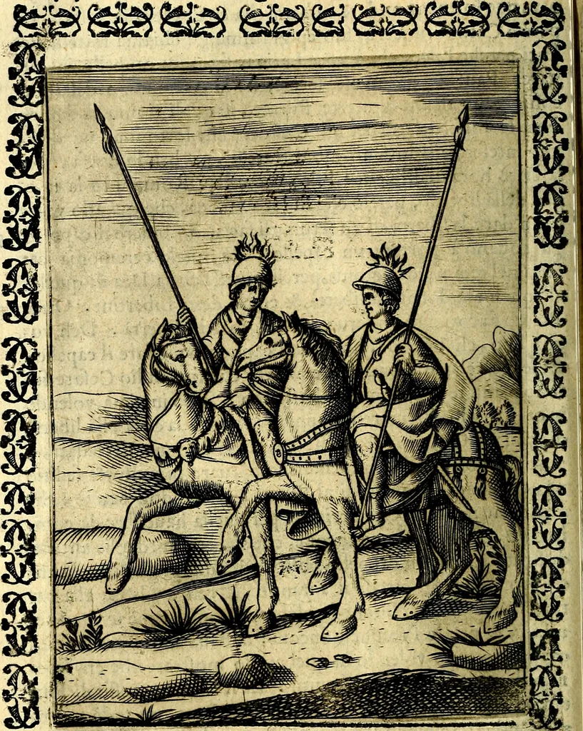 An illustration from Le imagini dei degli antichi, 1608, leaf 219