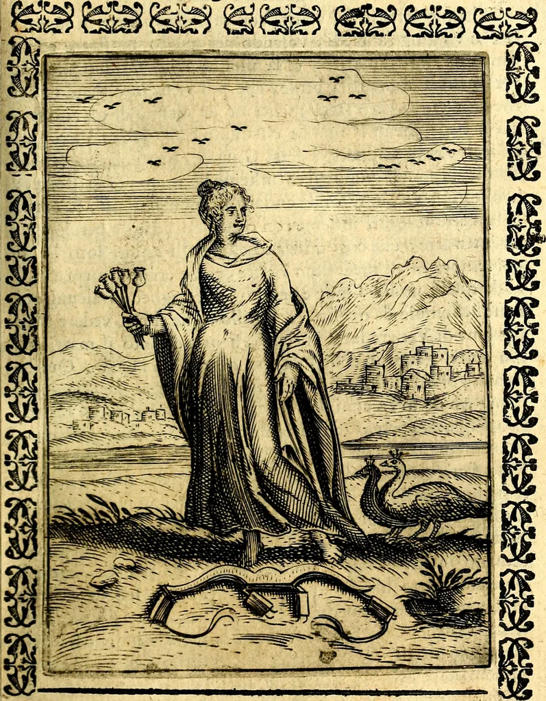 An illustration from Le imagini dei degli antichi, 1608, leaf 226