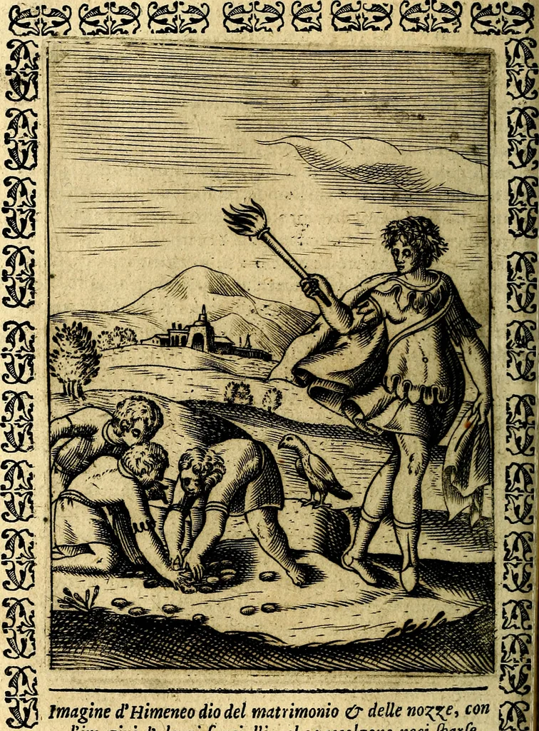 An illustration from Le imagini dei degli antichi, 1608, leaf 231