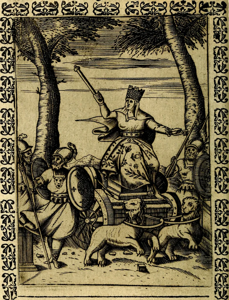 An illustration from Le imagini dei degli antichi, 1608, leaf 237