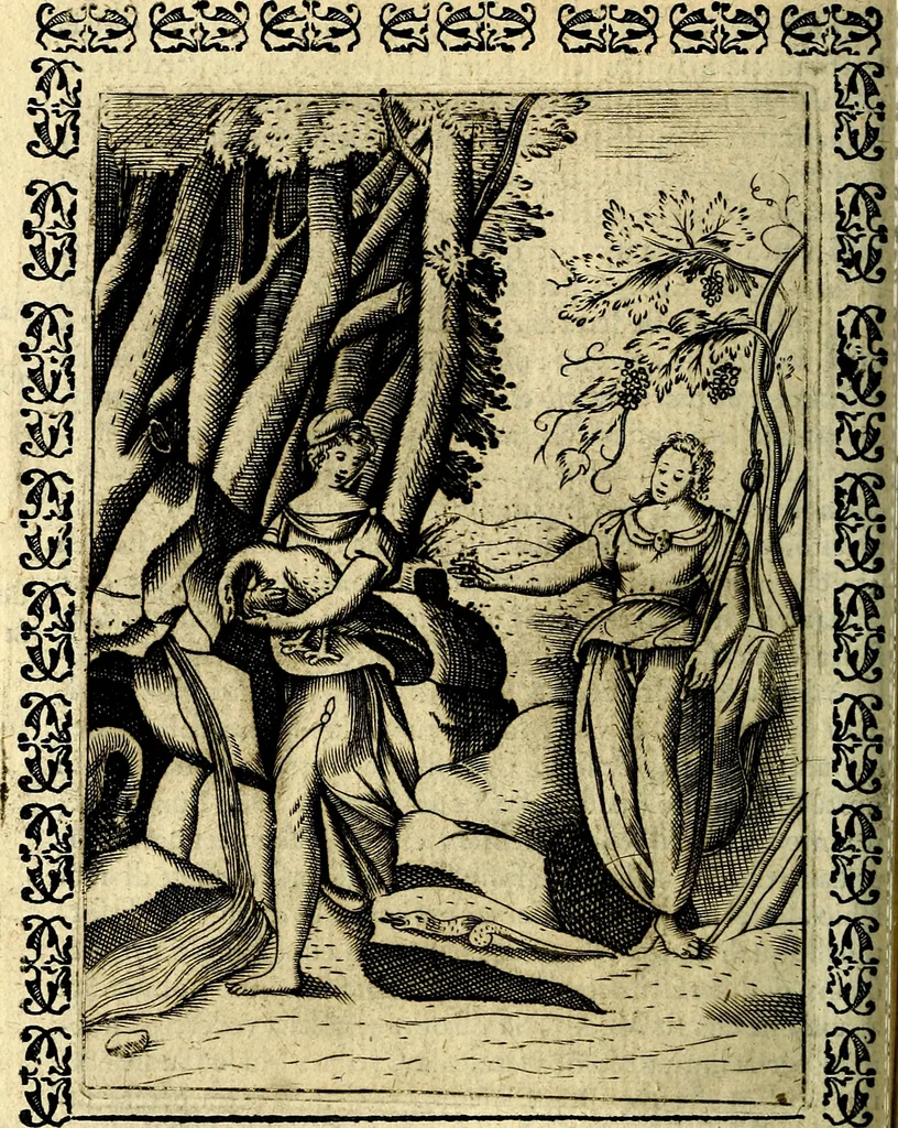 An illustration from Le imagini dei degli antichi, 1608, leaf 265