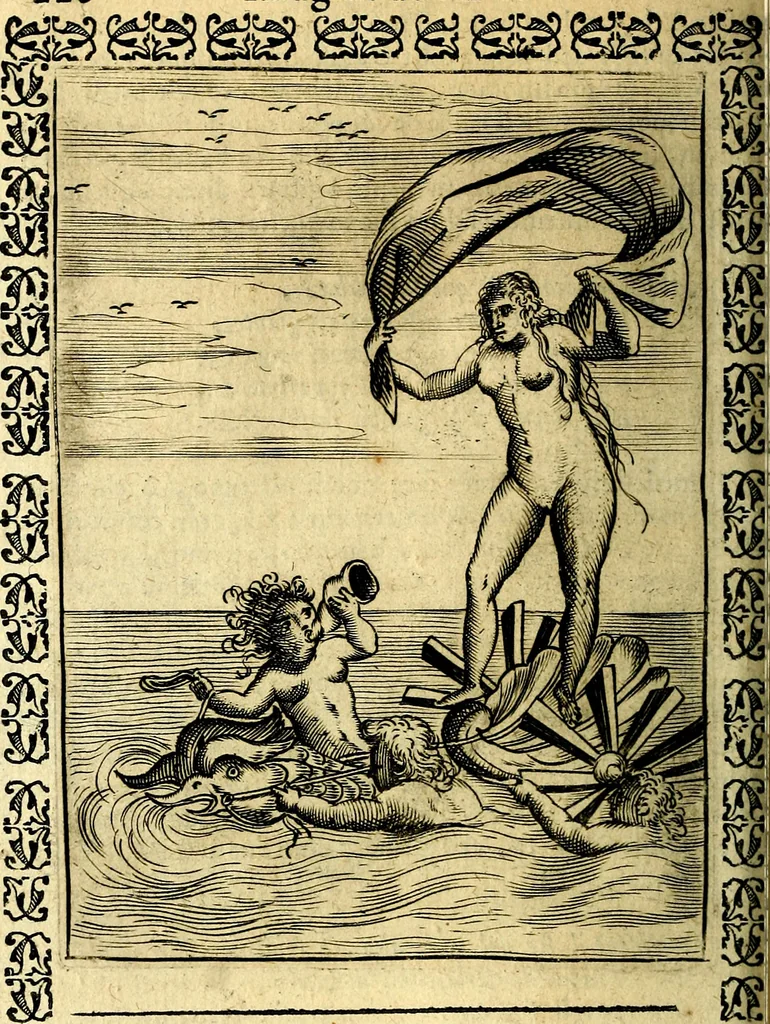 An illustration from Le imagini dei degli antichi, 1608, leaf 271