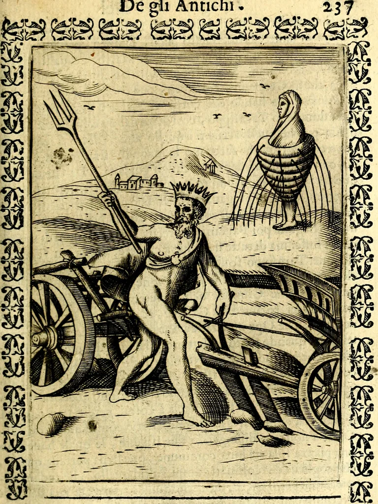 An illustration from Le imagini dei degli antichi, 1608, leaf 282