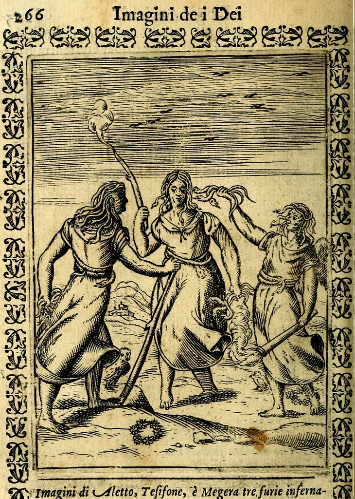 An illustration from Le imagini dei degli antichi, 1608, leaf 311