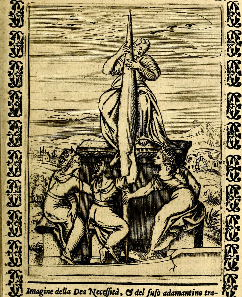 An illustration from Le imagini dei degli antichi, 1608, leaf 324