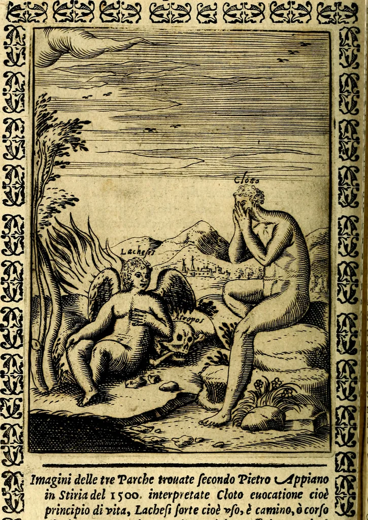 An illustration from Le imagini dei degli antichi, 1608, leaf 327