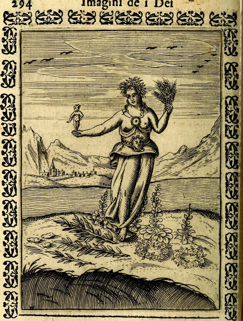 An illustration from Le imagini dei degli antichi, 1608, leaf 339