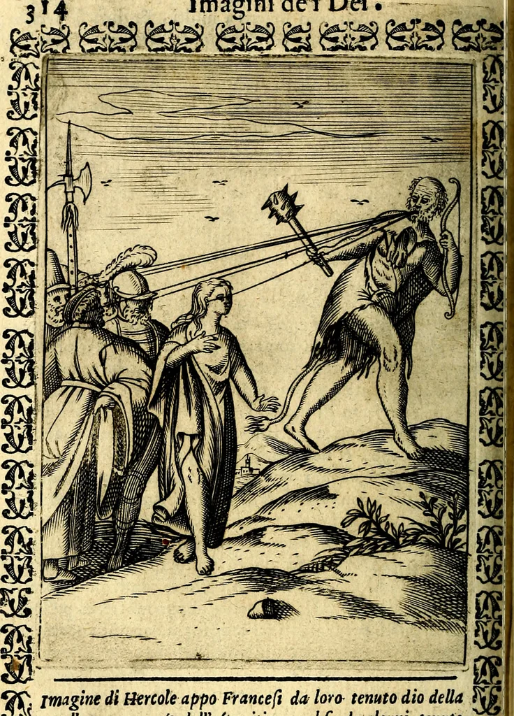 An illustration from Le imagini dei degli antichi, 1608, leaf 359