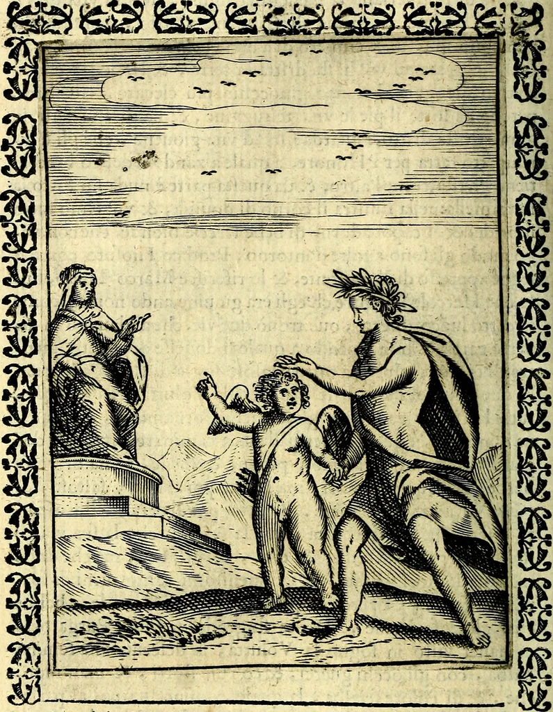 An illustration from Le imagini dei degli antichi, 1608, leaf 387