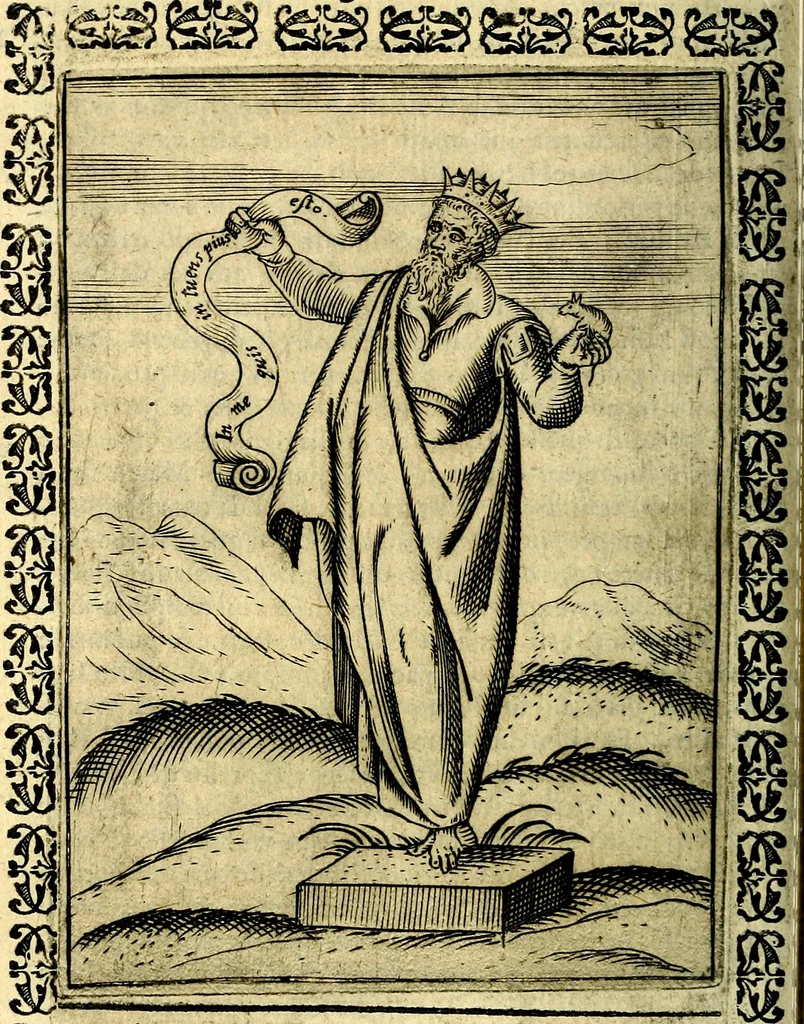 An illustration from Le imagini dei degli antichi, 1608, leaf 403