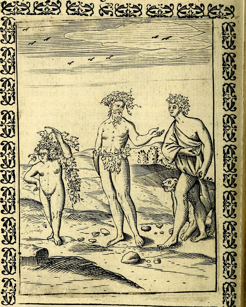 An illustration from Le imagini dei degli antichi, 1608, leaf 427
