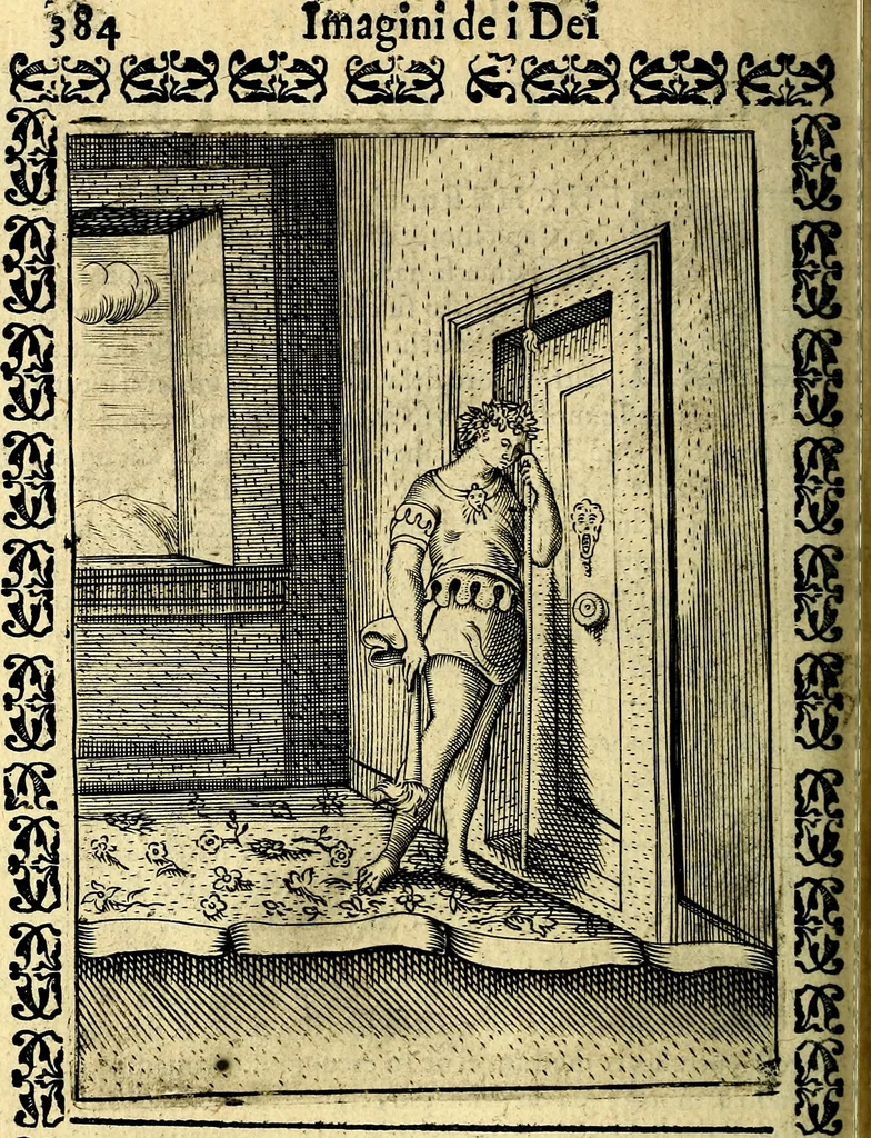 An illustration from Le imagini dei degli antichi, 1608, leaf 429