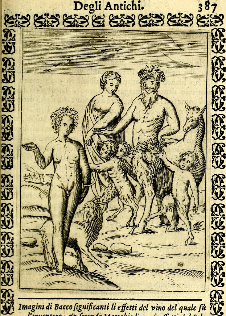 An illustration from Le imagini dei degli antichi, 1608, leaf 432