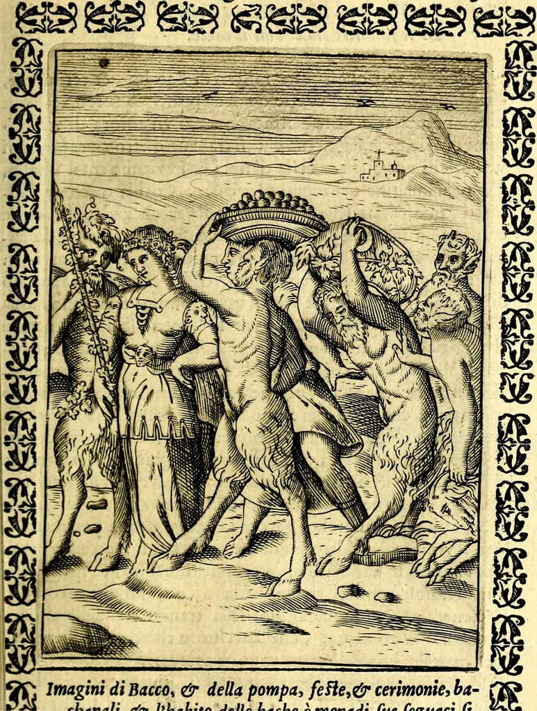 An illustration from Le imagini dei degli antichi, 1608, leaf 436