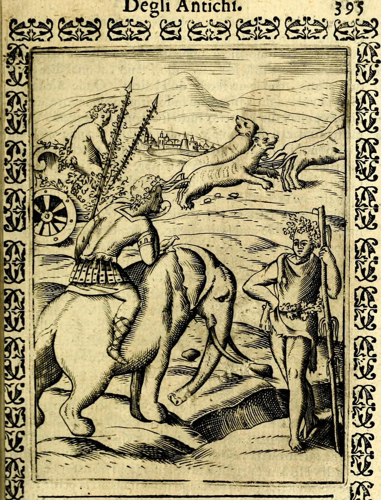 An illustration from Le imagini dei degli antichi, 1608, leaf 440