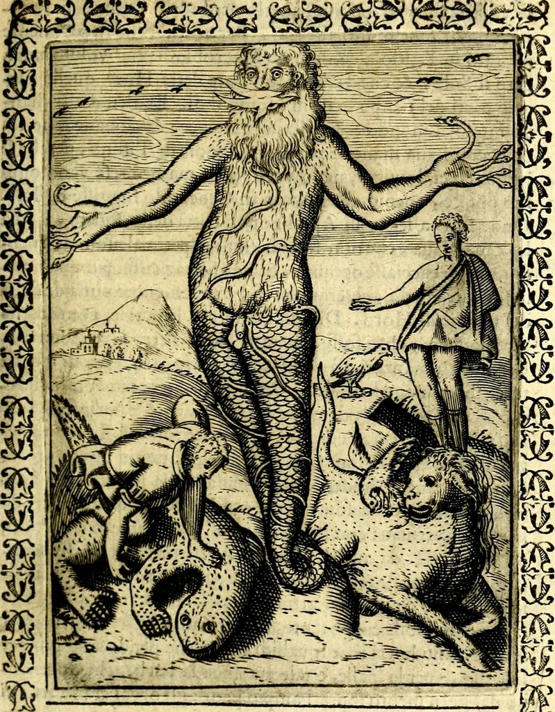 An illustration from Le imagini dei degli antichi, 1608, leaf 448