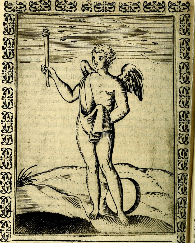 An illustration from Le imagini dei degli antichi, 1608, leaf 451