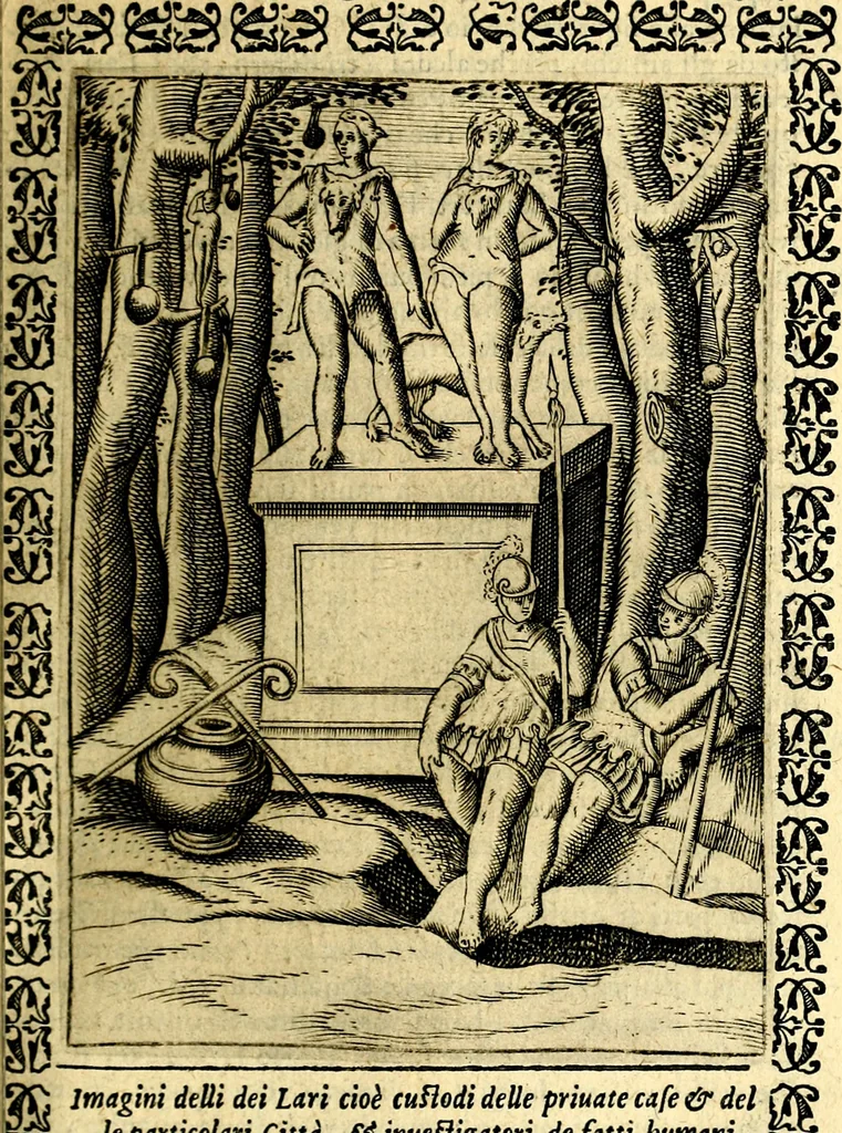An illustration from Le imagini dei degli antichi, 1608, leaf 458