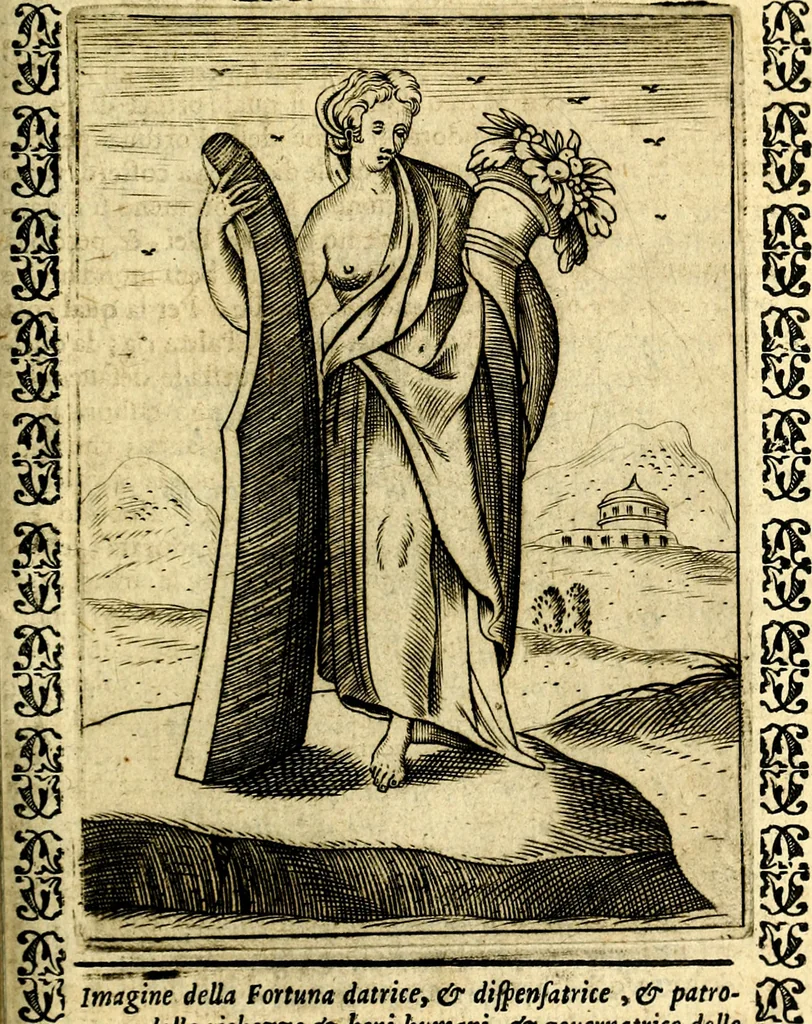 An illustration from Le imagini dei degli antichi, 1608, leaf 468