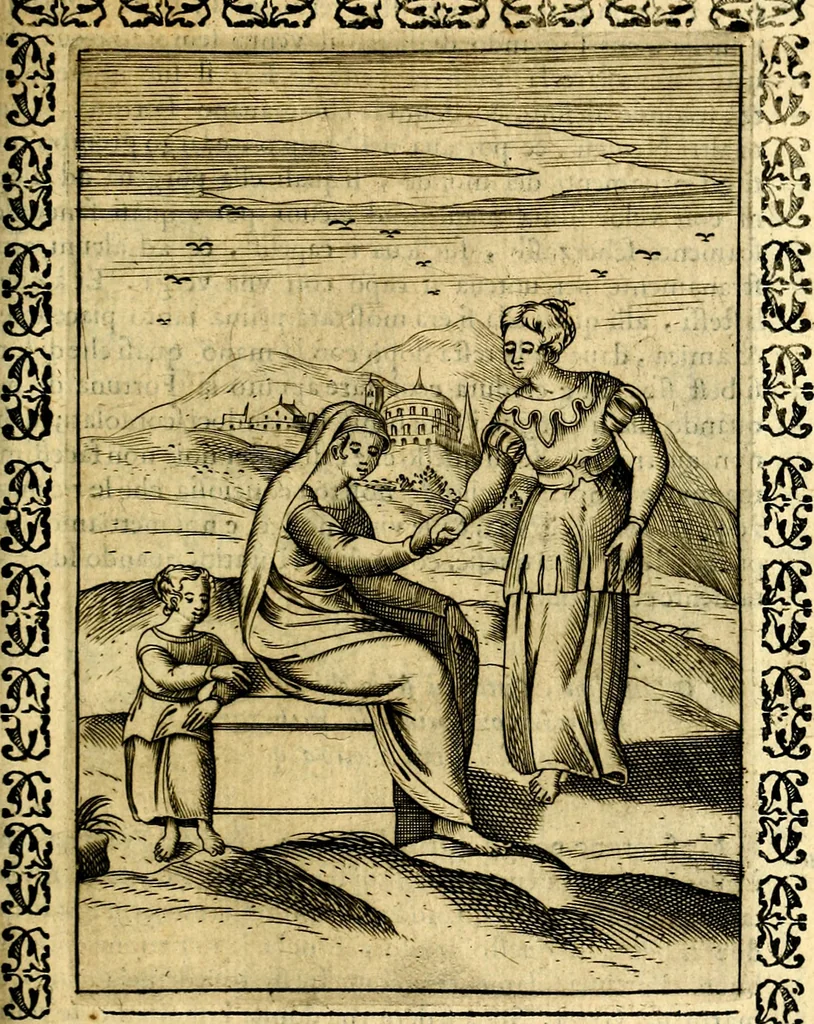 An illustration from Le imagini dei degli antichi, 1608, leaf 470