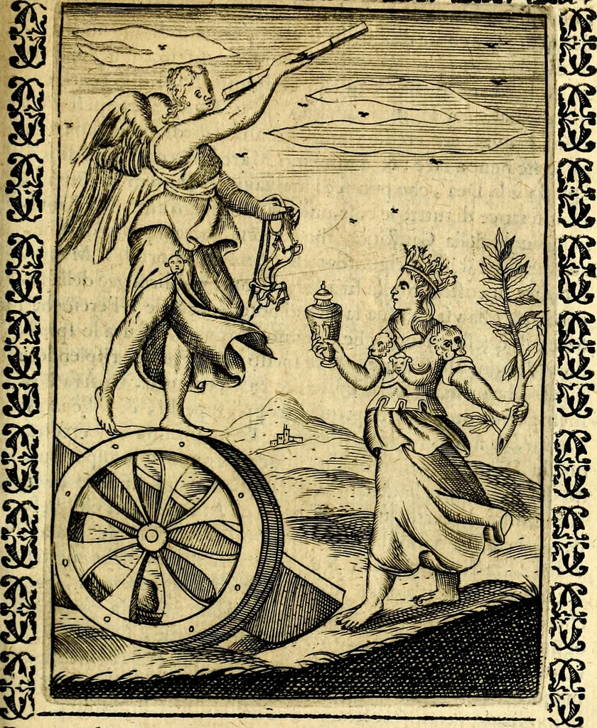 An illustration from Le imagini dei degli antichi, 1608, leaf 472