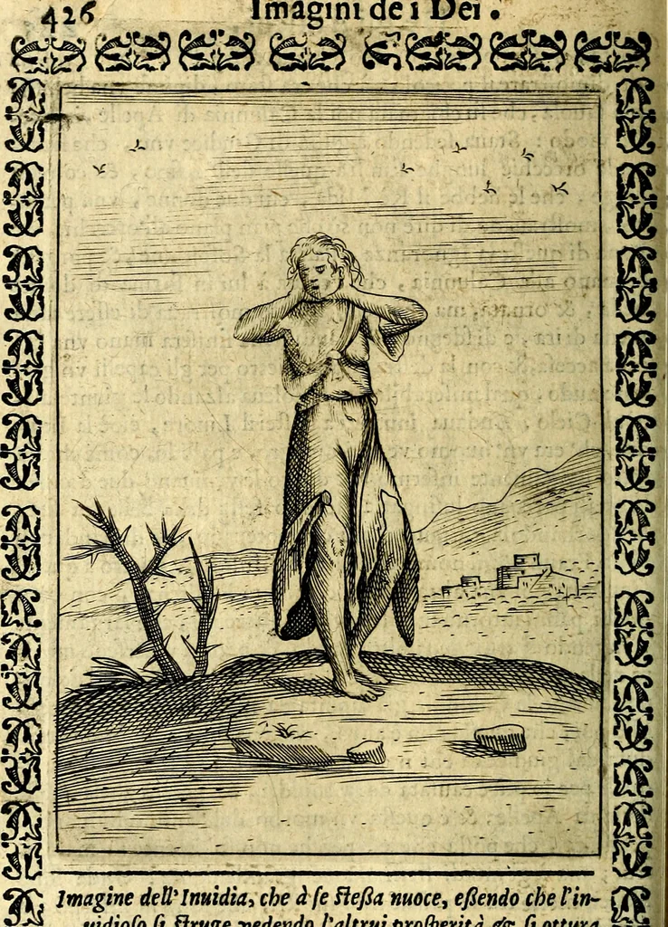 An illustration from Le imagini dei degli antichi, 1608, leaf 479