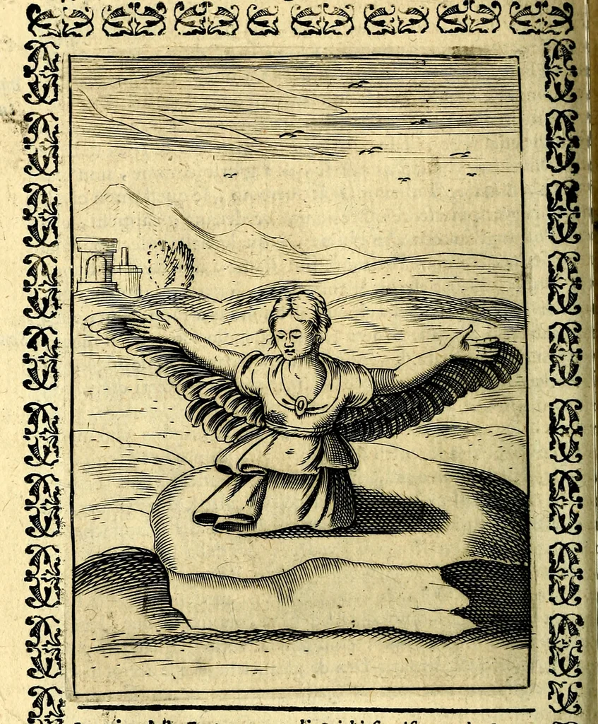 An illustration from Le imagini dei degli antichi, 1608, leaf 489