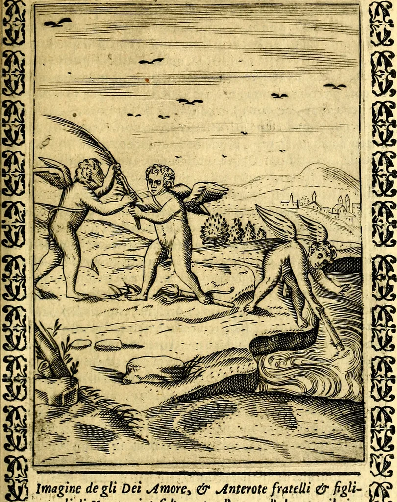 An illustration from Le imagini dei degli antichi, 1608, leaf 506