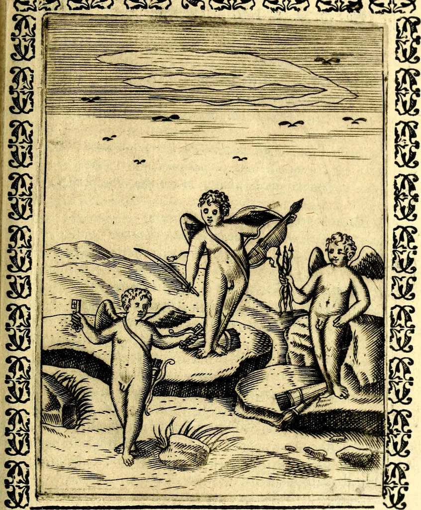 An illustration from Le imagini dei degli antichi, 1608, leaf 522
