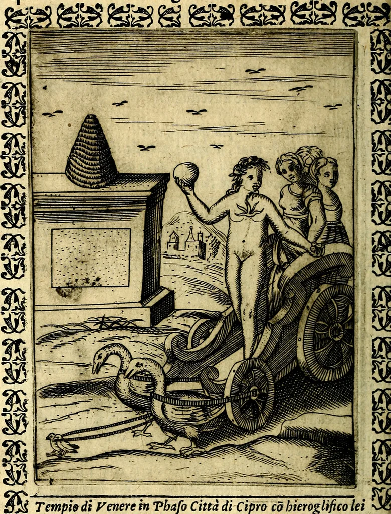 An illustration from Le imagini dei degli antichi, 1608, leaf 535
