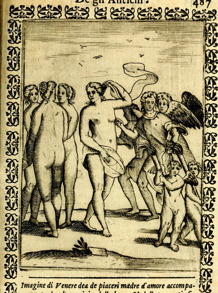 An illustration from Le imagini dei degli antichi, 1608, leaf 540