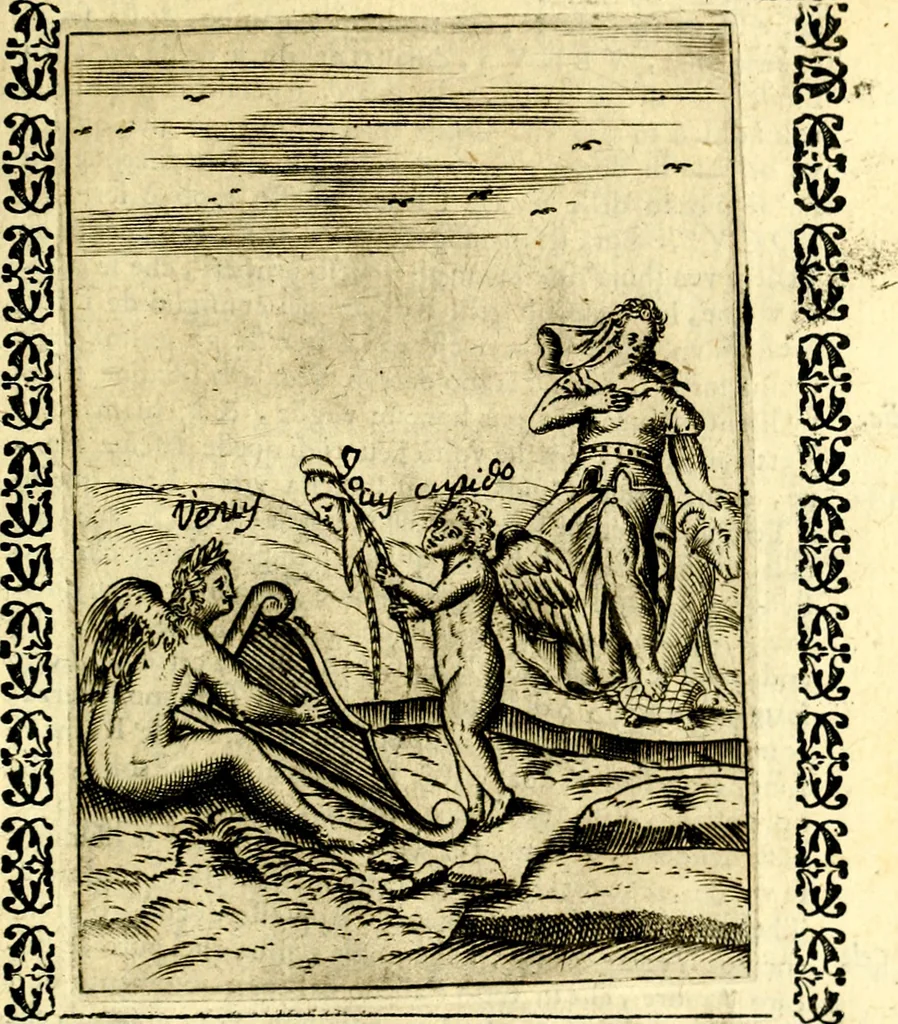 An illustration from Le imagini dei degli antichi, 1608, leaf 542
