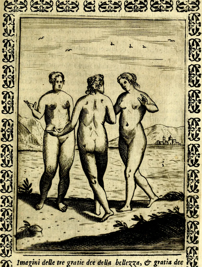 An illustration from Le imagini dei degli antichi, 1608, leaf 560