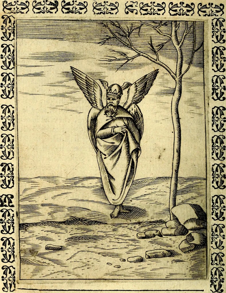 An illustration from Le imagini dei degli antichi, 1608, leaf 79