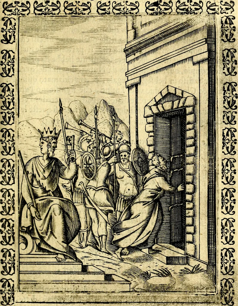 An illustration from Le imagini dei degli antichi, 1608, leaf 88