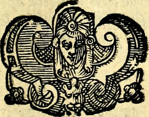 An illustration from Le imagini dei degli antichi, 1608, leaf 90