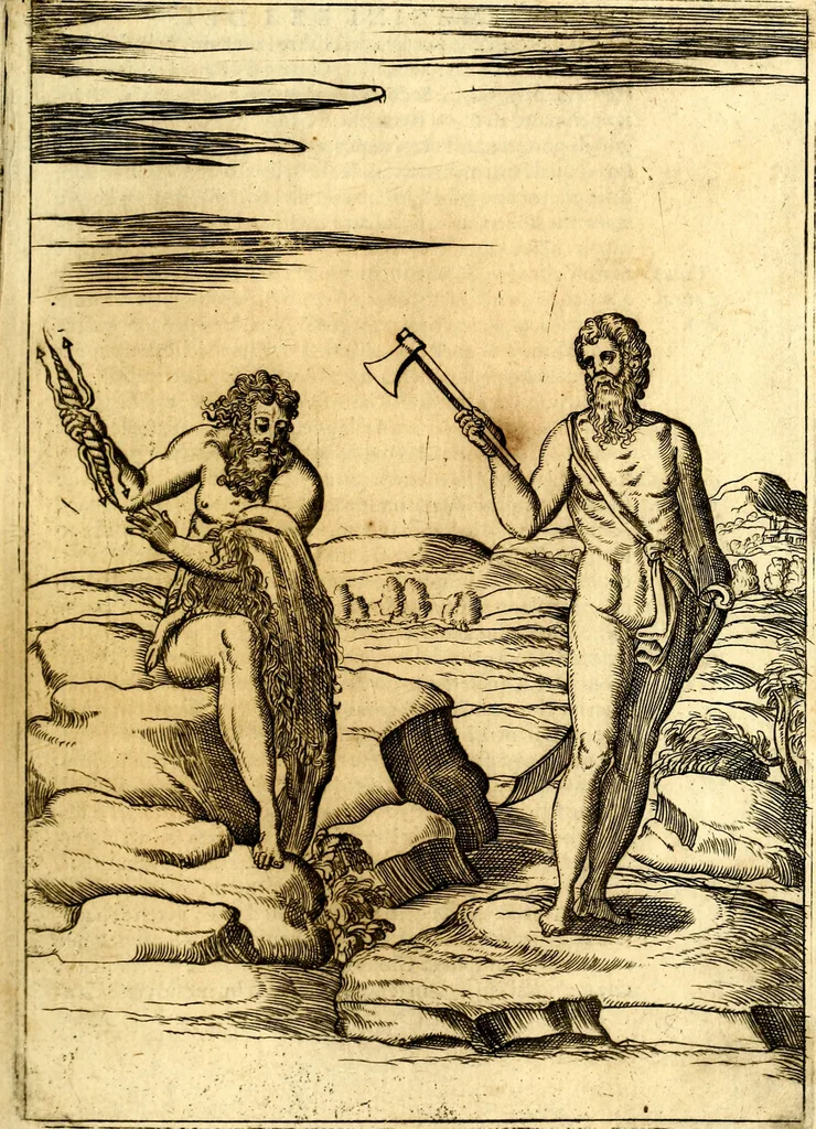 An illustration from Le imagini de i dei de gli antichi : nelle qvali si contengono gl' idoli, i riti, le cerimonie, & altre cose appartenenti alla religione de gli antichi, 1592, leaf 176